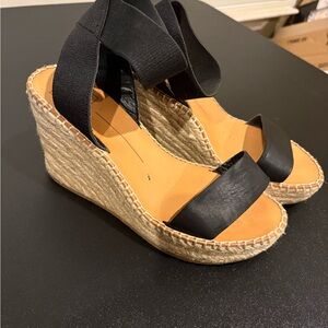Dolce Vita Black Wedge Espadrilles
